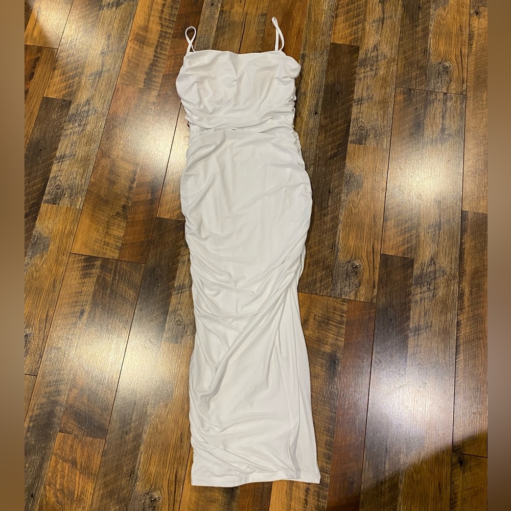 White express bodycon midi dress